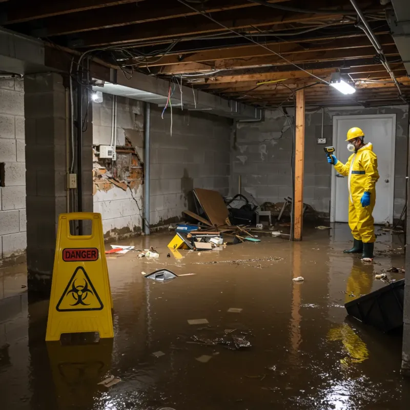 Flooded Basement Electrical Hazard in Clarkston, GA Property